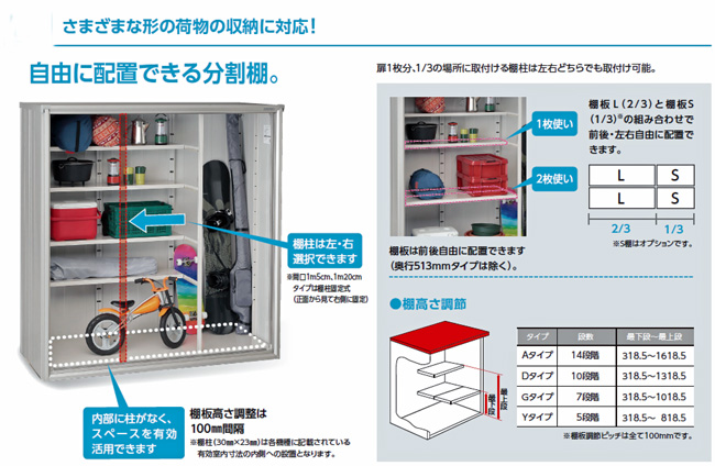 ヨド物置　エスモ　ESF-1207G